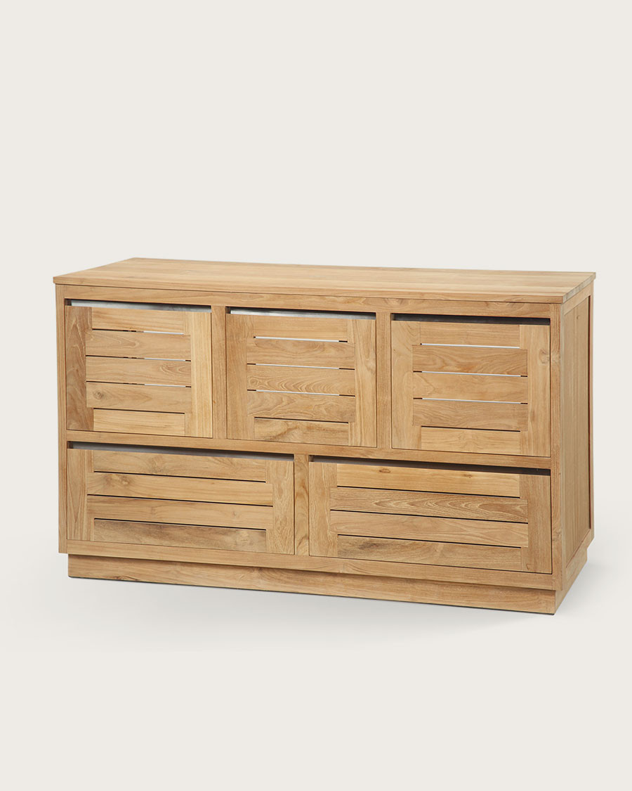 Dune - Meuble salle de bain en teck massif 140 cm