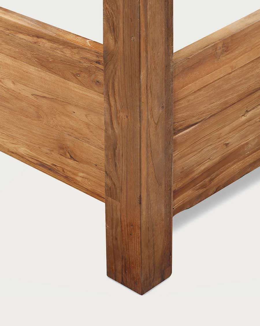 Java - Lit baldaquin en teck massif