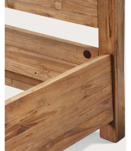 Java - Lit baldaquin en teck massif