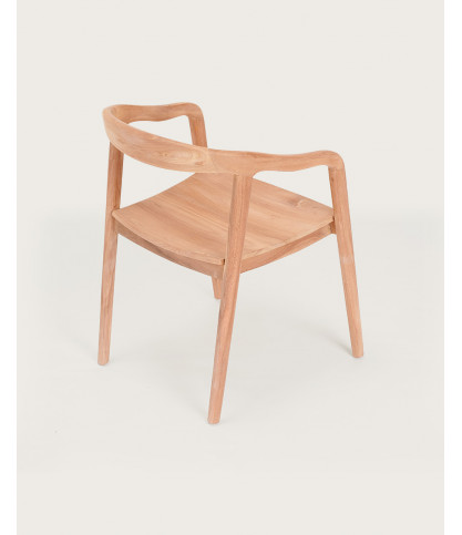 Charline - Chaise en teck massif