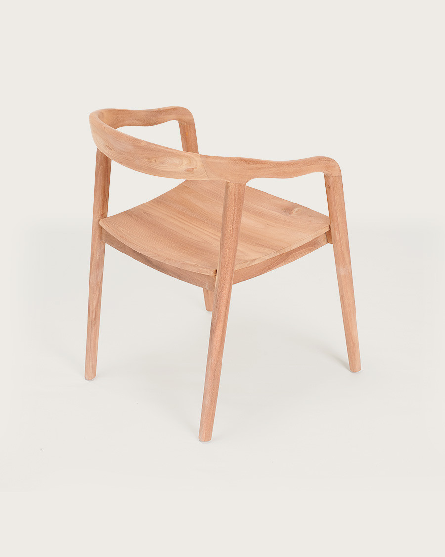 Charline - Chaise en teck massif