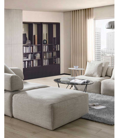 Copenhague - Canapé modulable en tissu gris