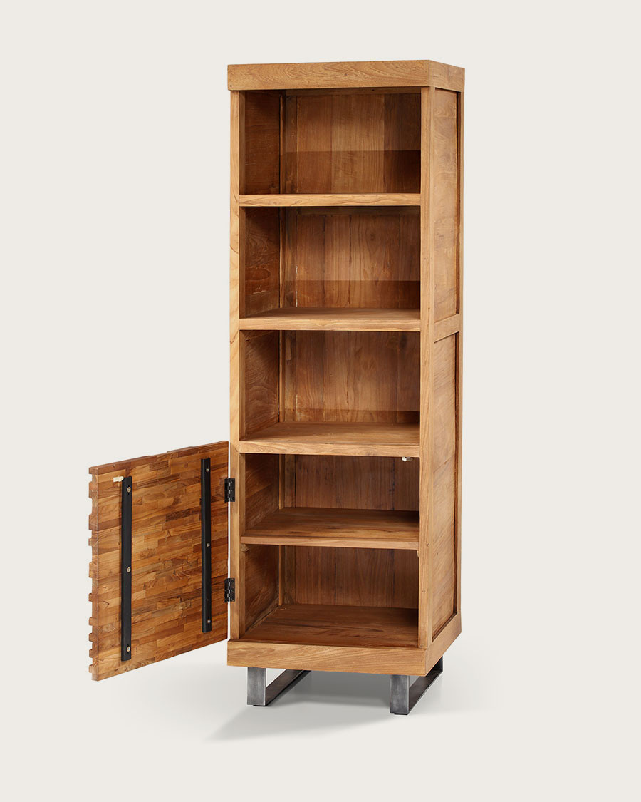 Néo - Colonne de salle de bain en teck massif