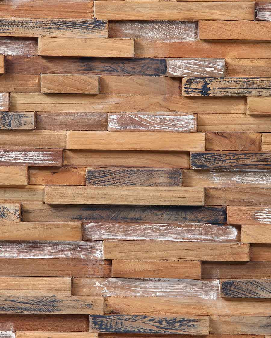 Néo - Colonne de salle de bain en teck massif