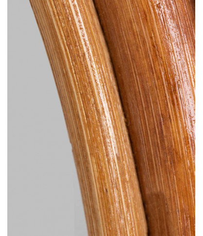 Monoï - Miroir rond en rotin tressé