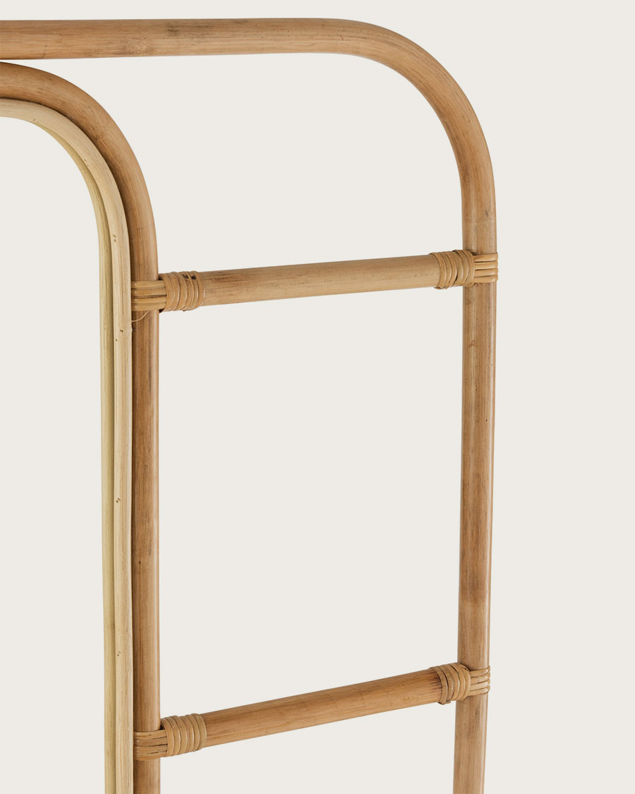 Lana - Miroir échelle vertical en rotin tressé