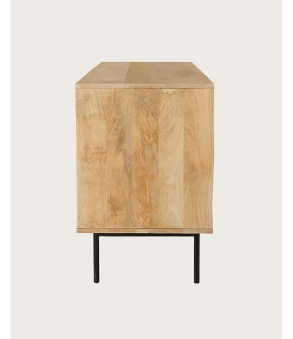 Kali - Buffet en bois et cannage 145 cm
