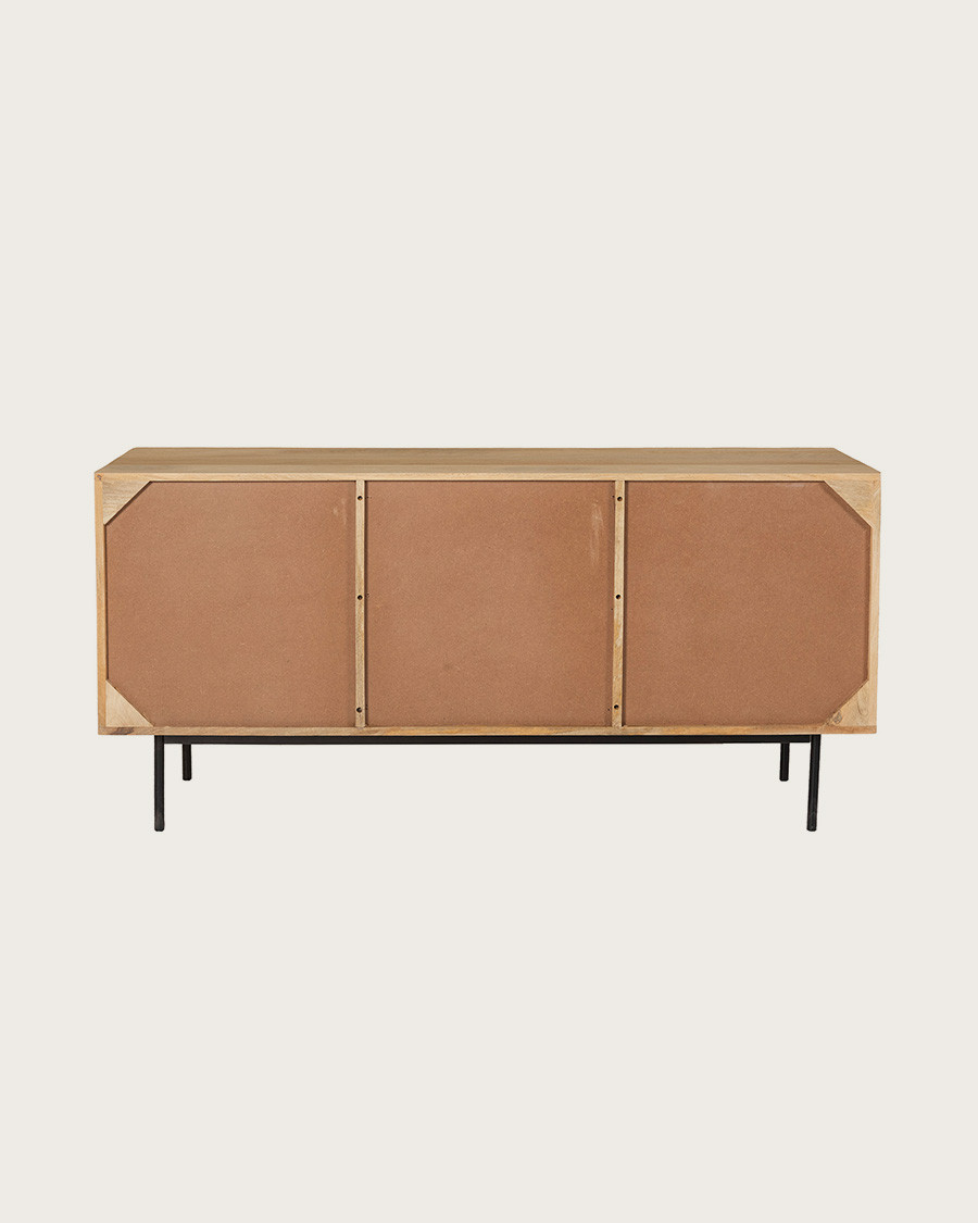 Kali - Buffet en bois et cannage 145 cm