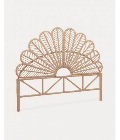 Flower - Tête de lit en rotin tressé