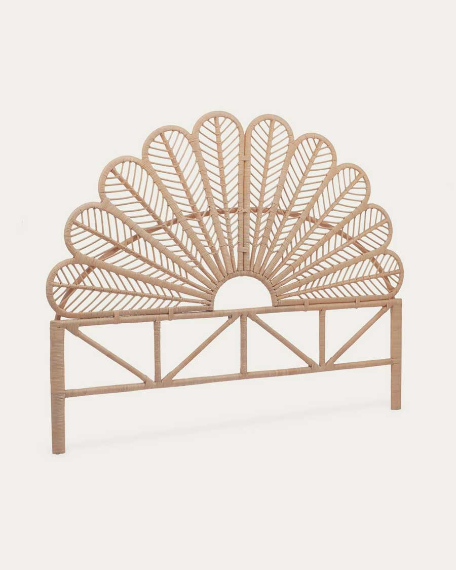 Flower - Tête de lit en rotin tressé