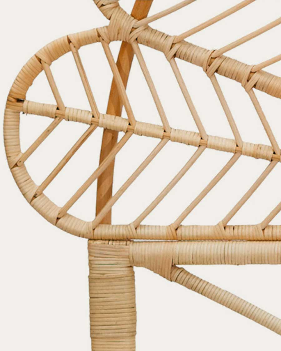 Flower - Tête de lit en rotin tressé