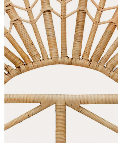 Flower - Tête de lit en rotin tressé