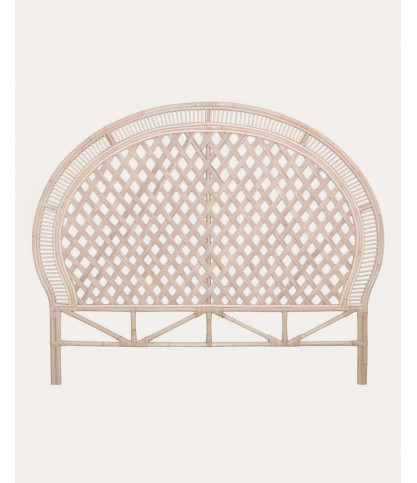 Crown - Tête de lit en rotin tressé
