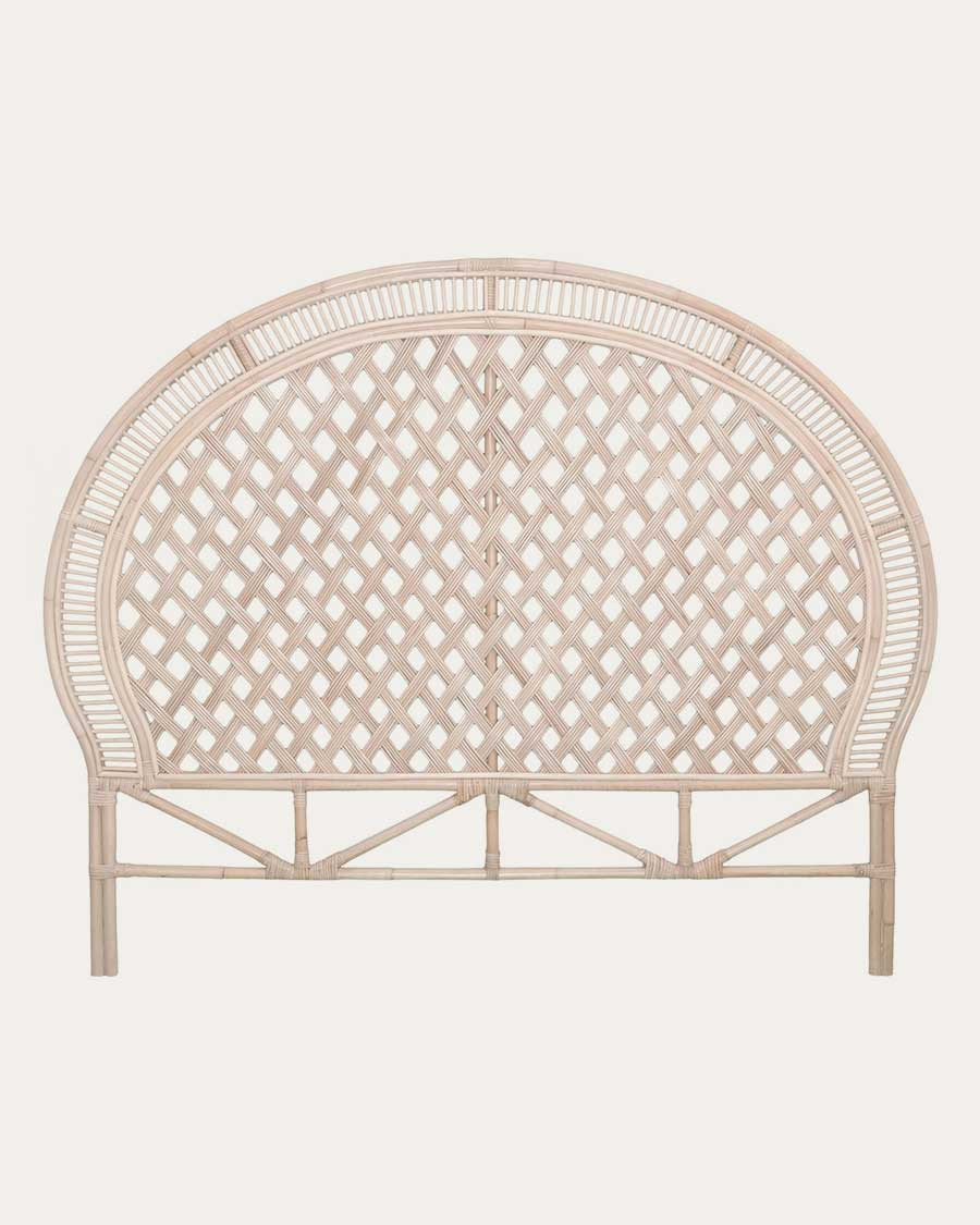 Crown - Tête de lit en rotin tressé