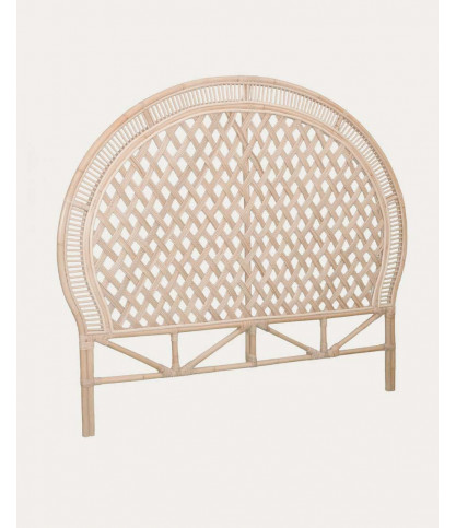 Crown - Tête de lit en rotin tressé