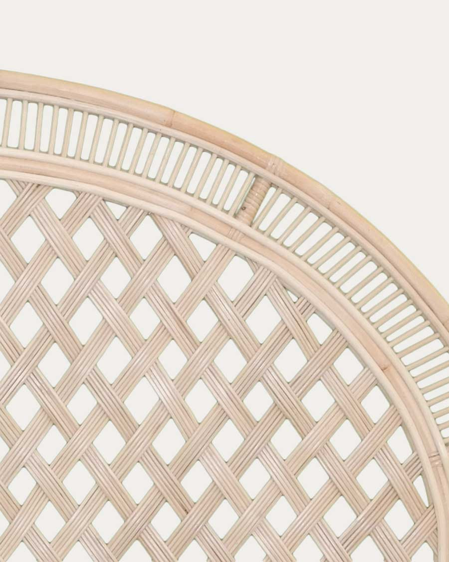 Crown - Tête de lit en rotin tressé