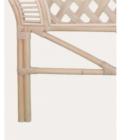 Crown - Tête de lit en rotin tressé