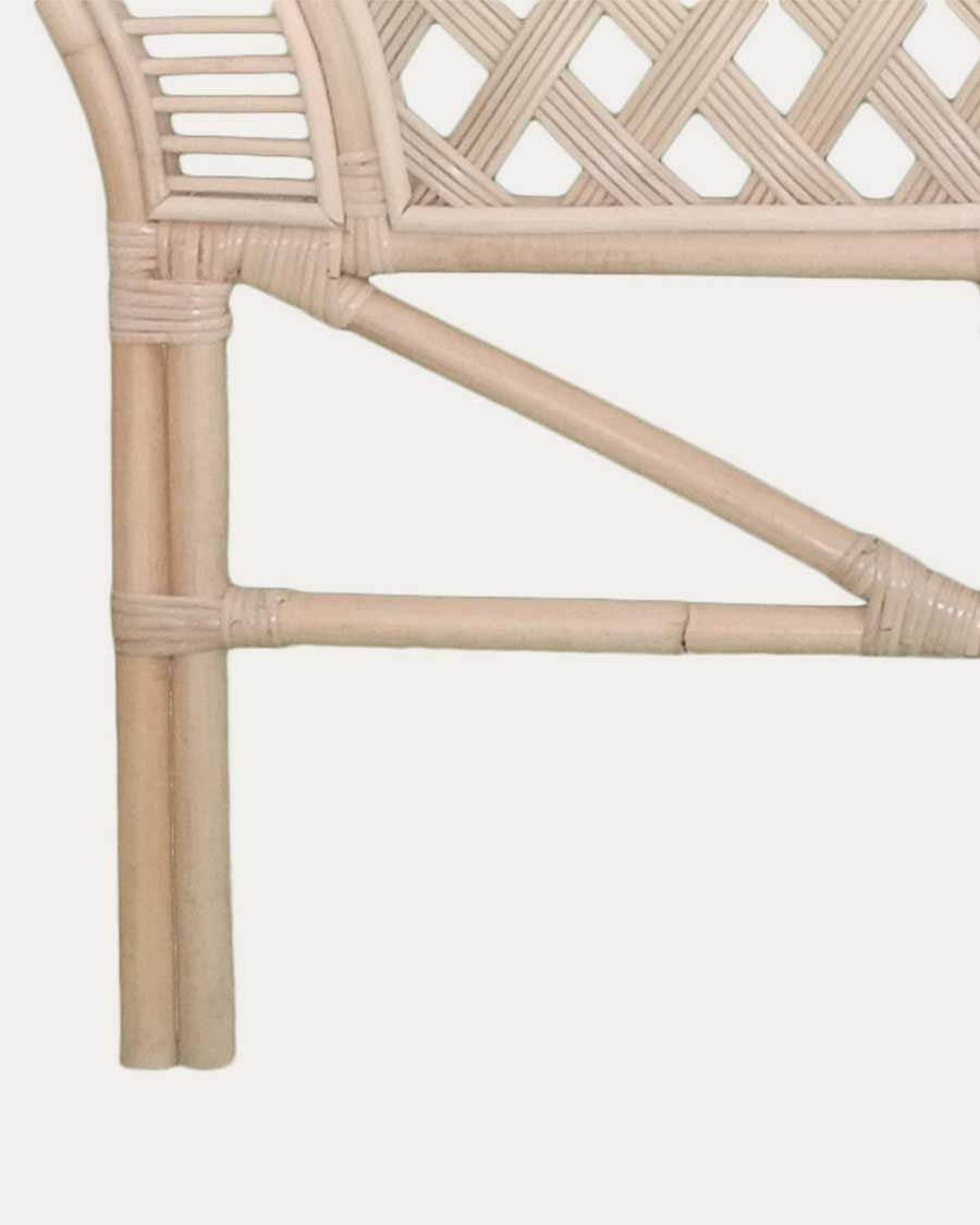 Crown - Tête de lit en rotin tressé