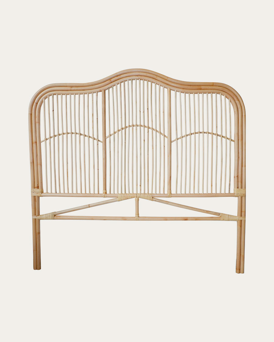 Wave - Tête de lit en rotin tressé
