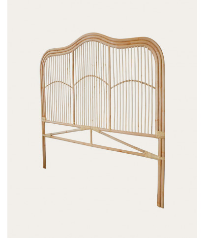 Wave - Tête de lit en rotin tressé