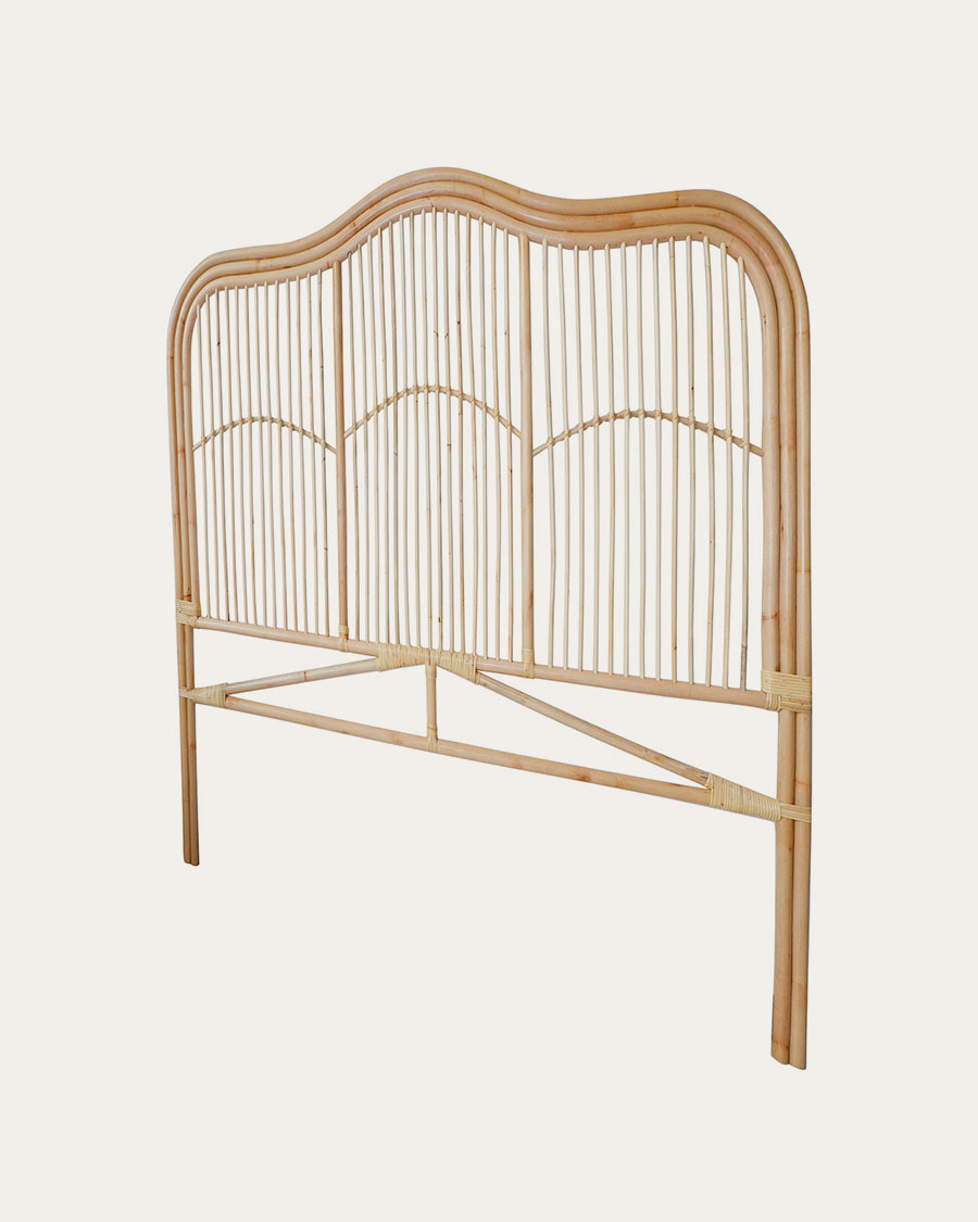 Wave - Tête de lit en rotin tressé