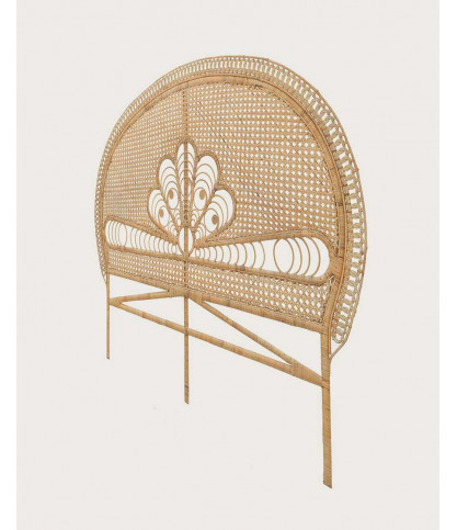 Coco - Tête de lit en rotin tressé