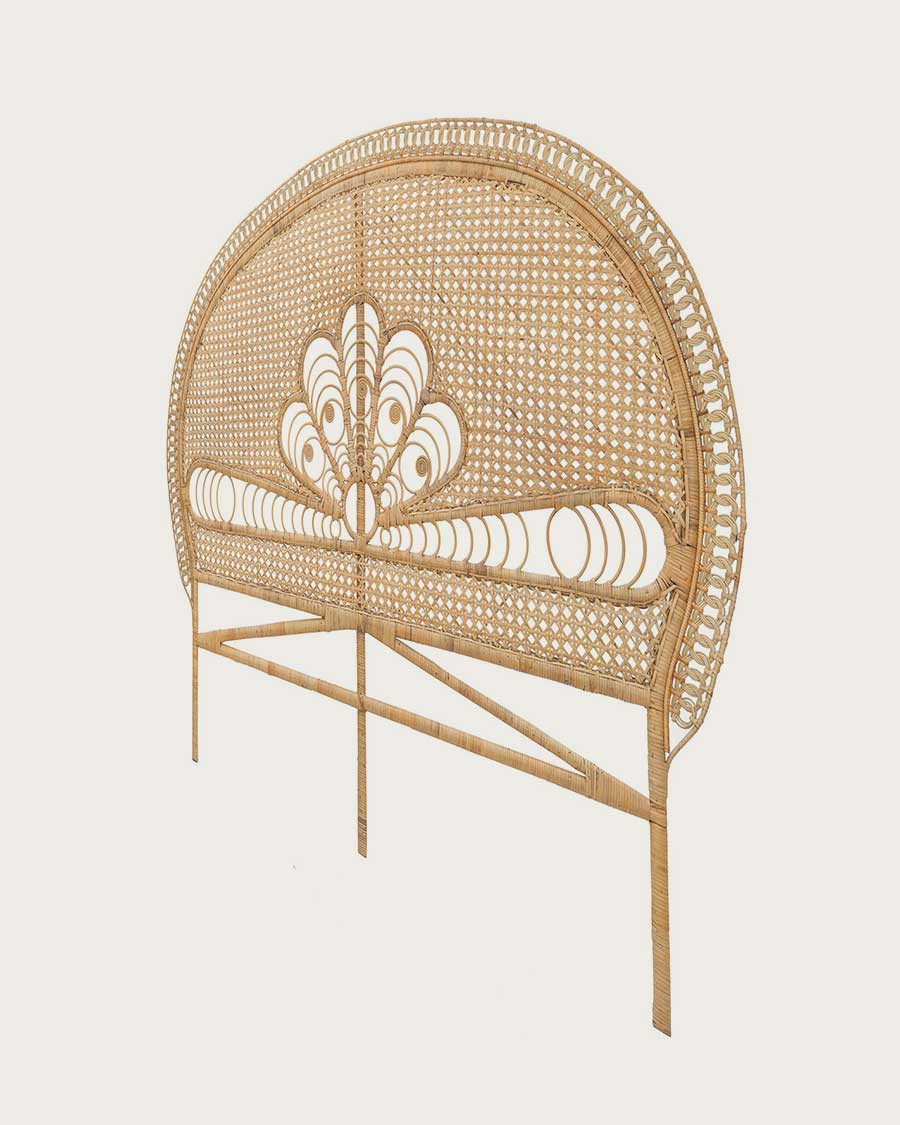 Coco - Tête de lit en rotin tressé