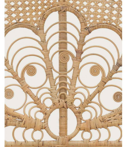 Coco - Tête de lit en rotin tressé