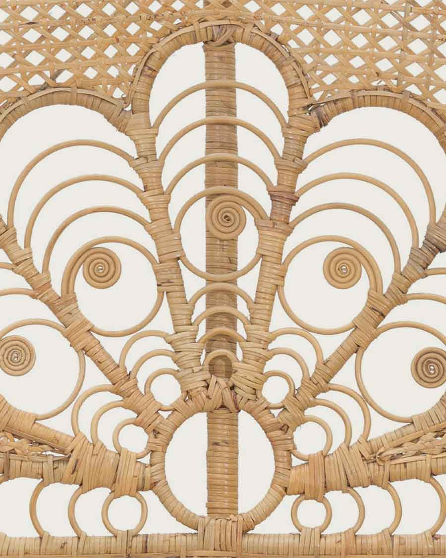 Coco - Tête de lit en rotin tressé