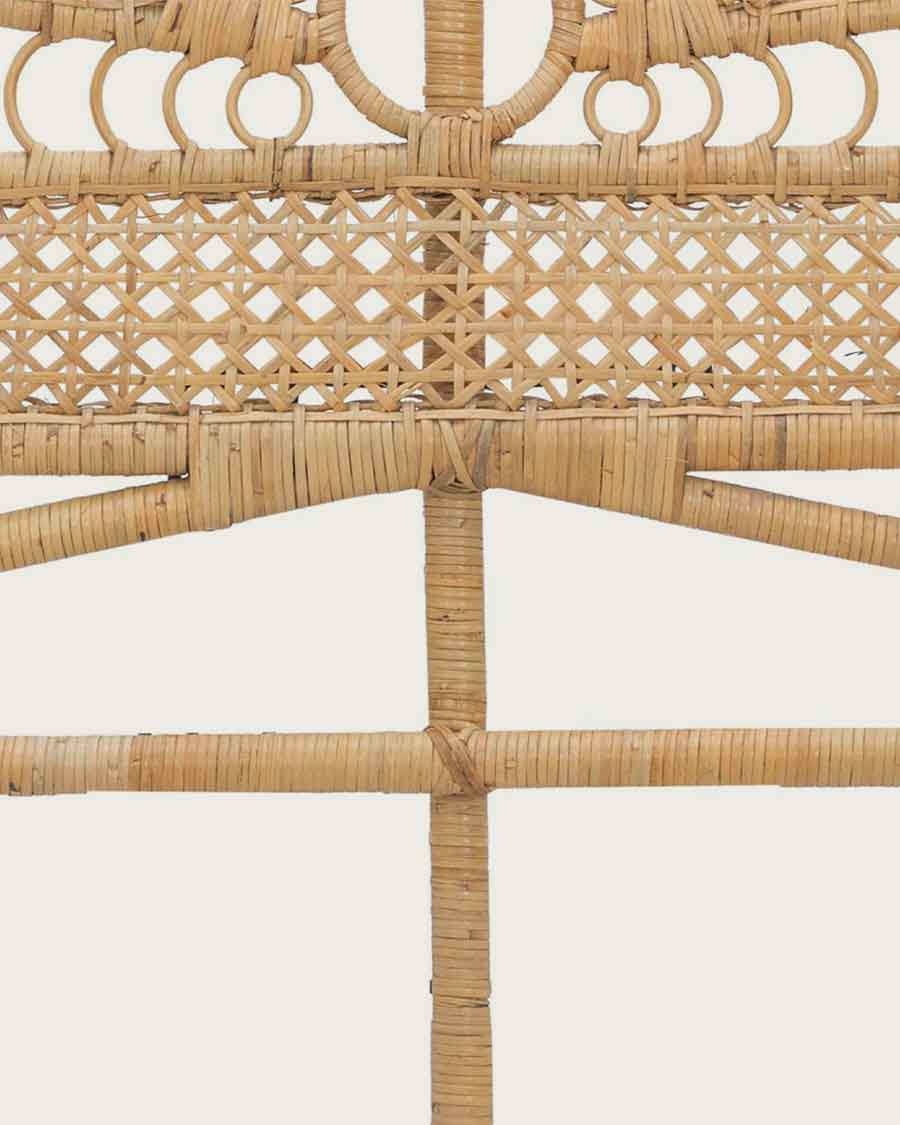 Coco - Tête de lit en rotin tressé