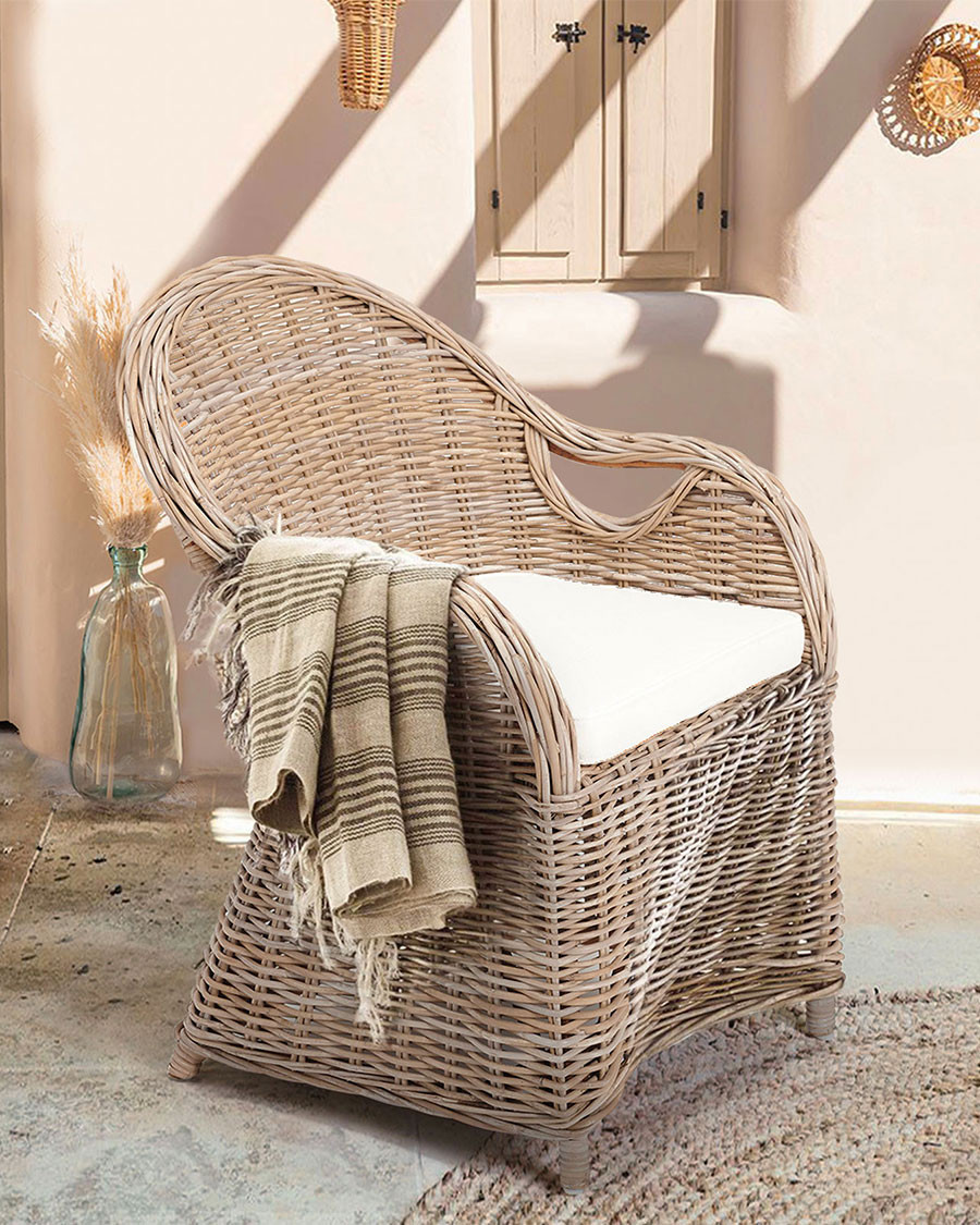 Zago - Chaise en rotin