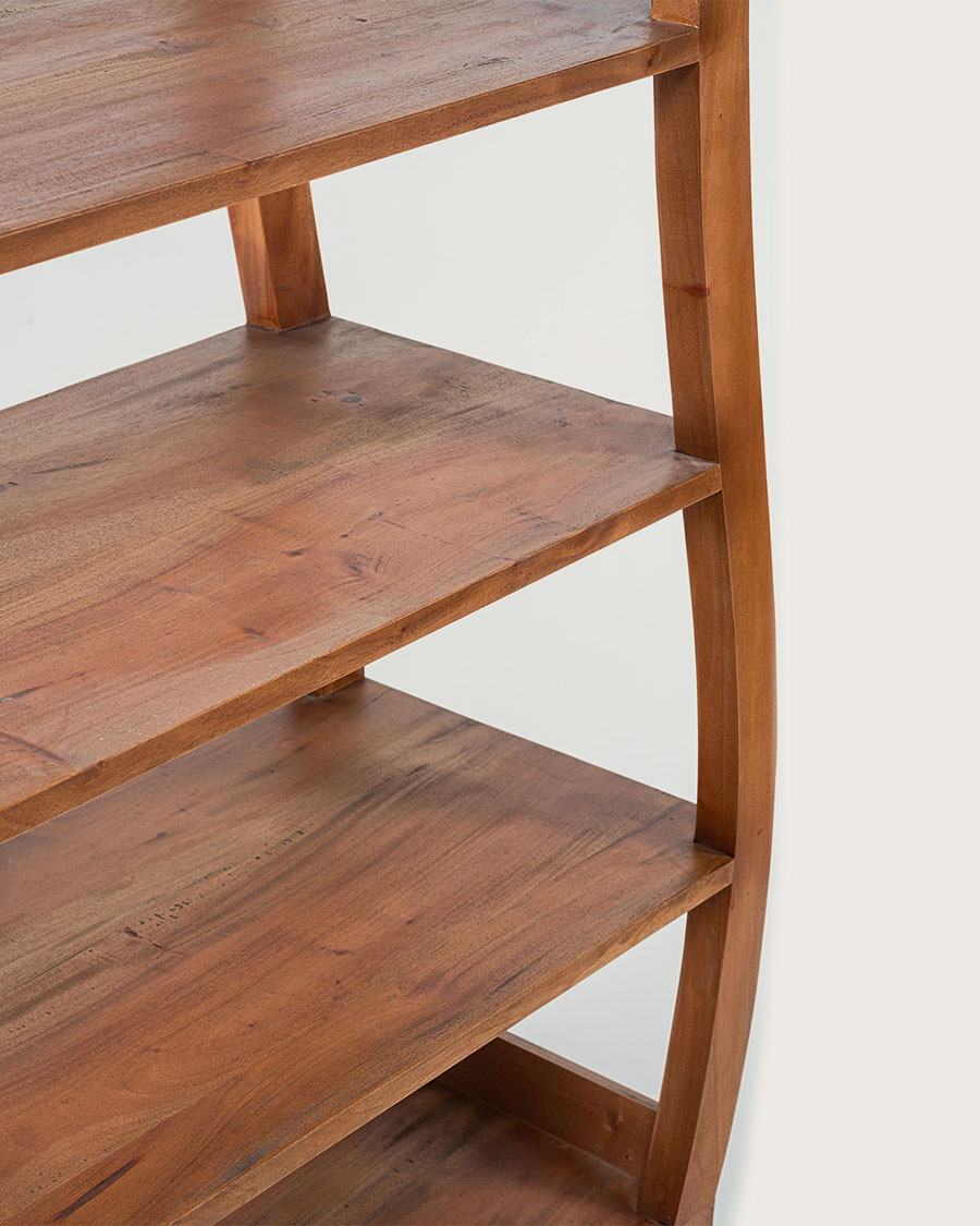 Yin Yang - Bibliothèque en teck massif