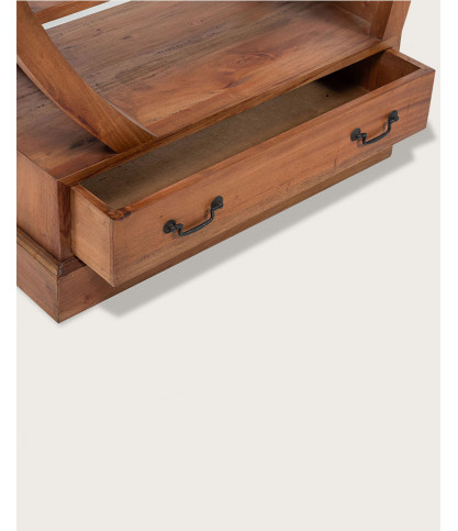 Yin Yang - Bibliothèque en teck massif