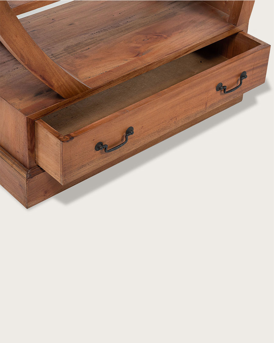 Yin Yang - Bibliothèque en teck massif