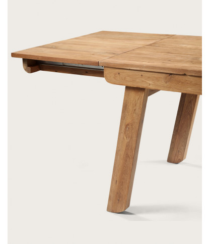 Jodhpur - Table repas rectangulaire avec allonge en teck massif