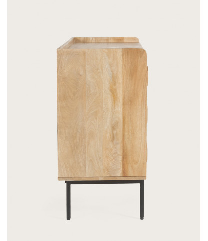 Kali - Commode en manguier massif et cannage rotin