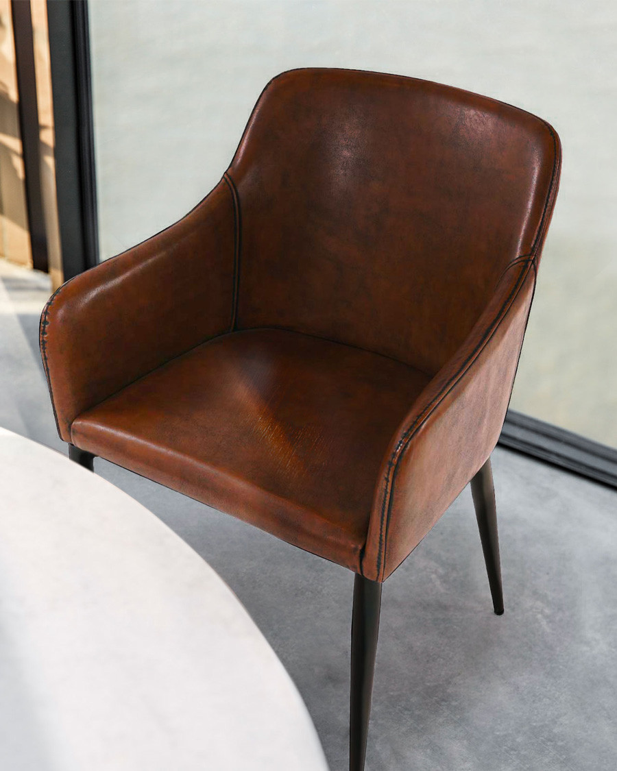 Jake - Chaise en cuir by...