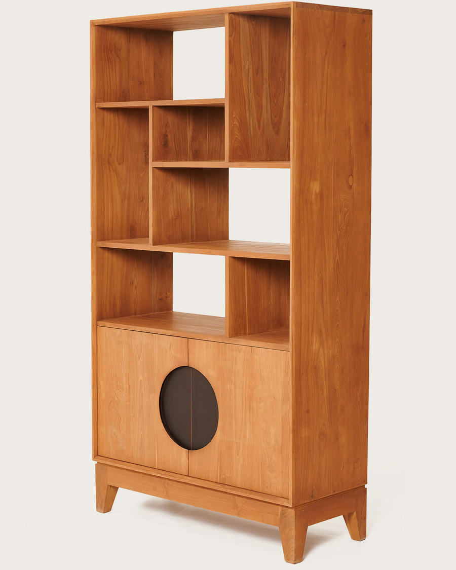 Kyoto - Bibliothèque en teck massif