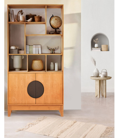 Kyoto - Bibliothèque en teck massif