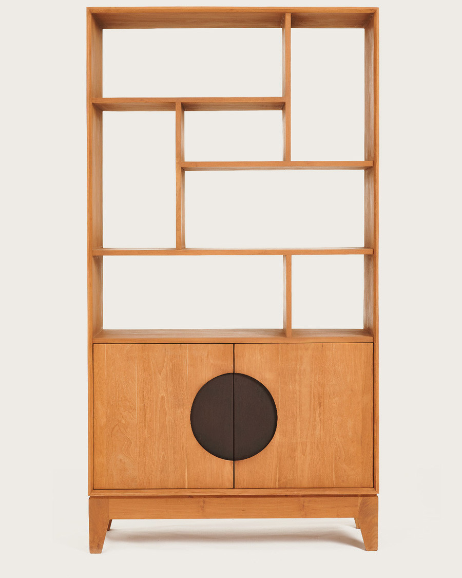 Kyoto - Bibliothèque en teck massif