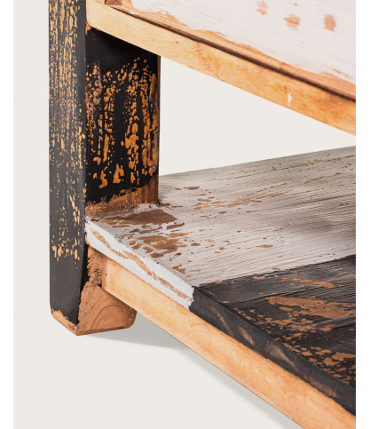 Esha - Table basse carrée en teck massif