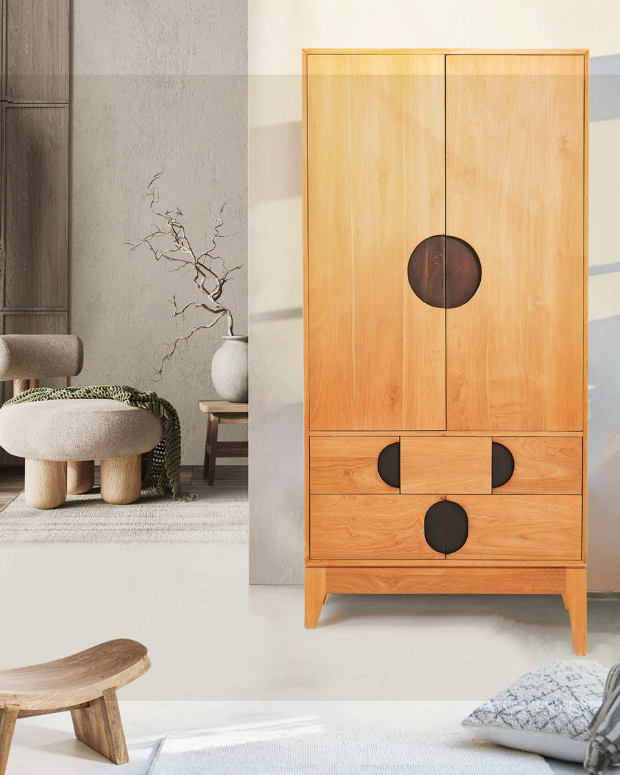Kyoto - Armoire en teck massif