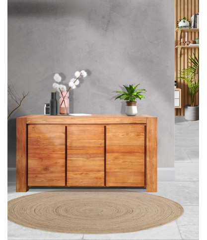 Kutaya - Buffet 3 portes en teck massif
