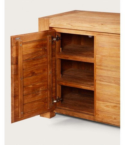Kutaya - Buffet 3 portes en teck massif