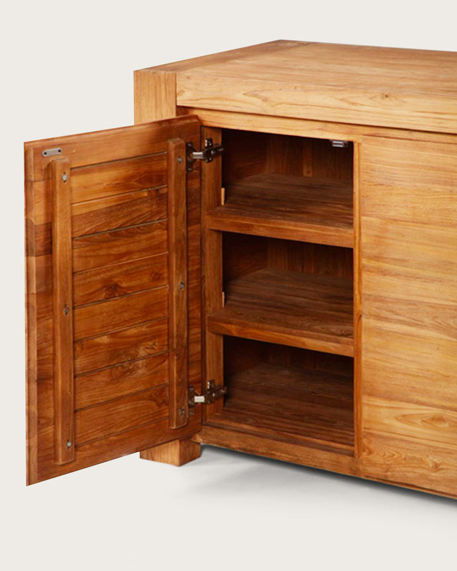 Kutaya - Buffet 3 portes en teck massif