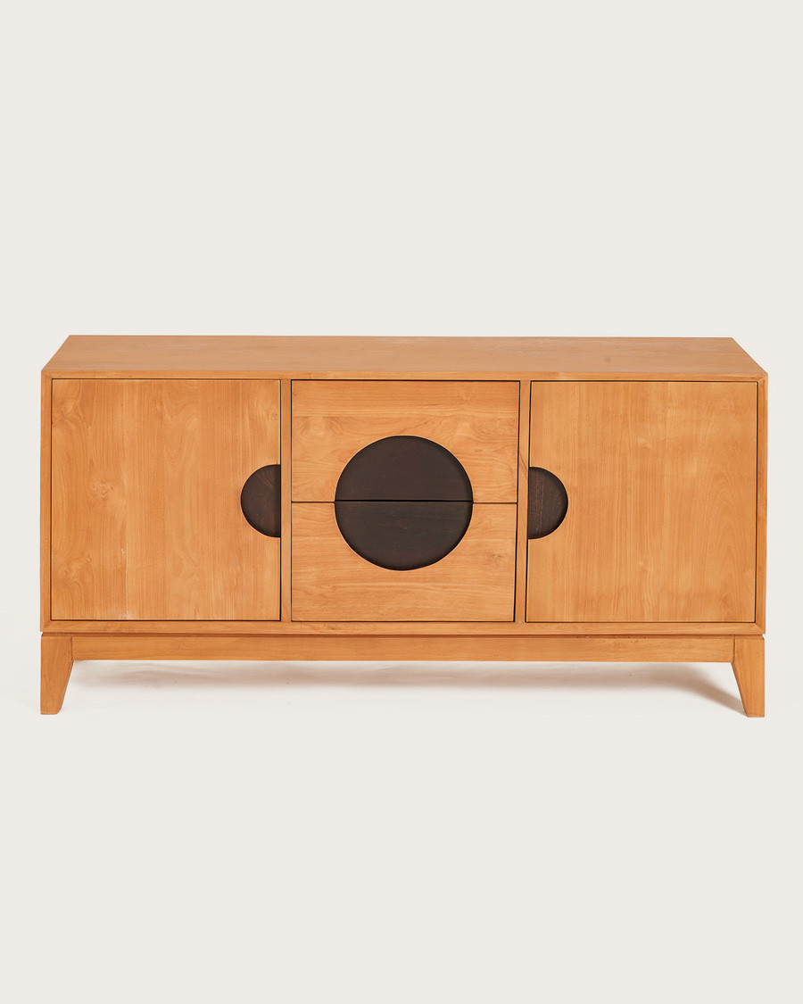 Kyoto - Buffet vintage en teck massif 165 cm