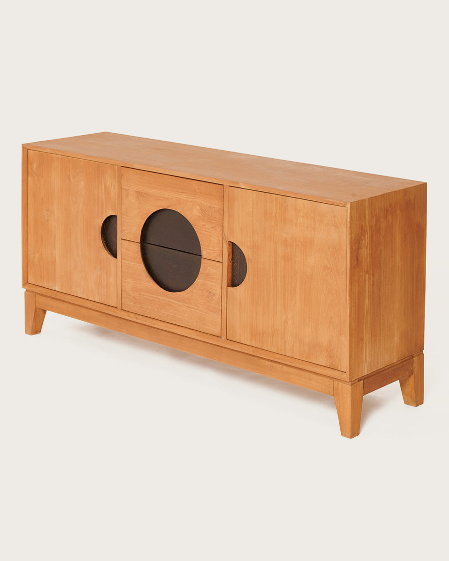 Kyoto - Buffet vintage en teck massif 165 cm