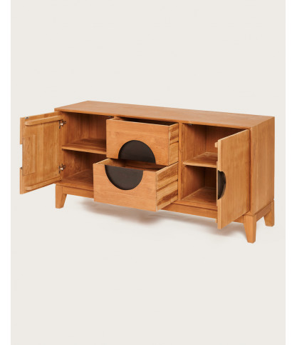 Kyoto - Buffet vintage en teck massif 165 cm