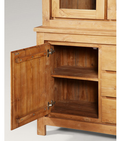 Karna - Bibliothèque 2 corps en teck massif