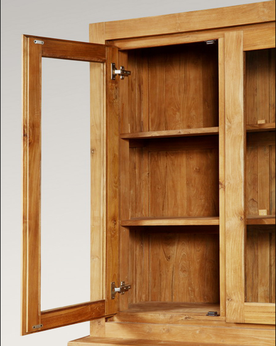 Karna - Bibliothèque 2 corps en teck massif